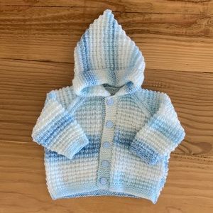 Knitted baby sweater